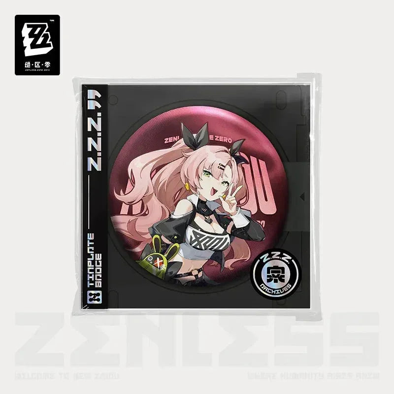 Zenless Zone Zero Artwork Series Cunning Hares AKA Gentle House Tinplate Badge Anby Demara ACG Go Anime www.acg-go.com Anby Demara, Badge, Billy Kid, Nekomiya Mana, Nicole Demara