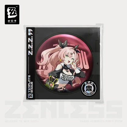 Zenless Zone Zero Artwork Series Cunning Hares AKA Gentle House Tinplate Badge Anby Demara ACG Go Anime www.acg-go.com Anby Demara, Badge, Billy Kid, Nekomiya Mana, Nicole Demara