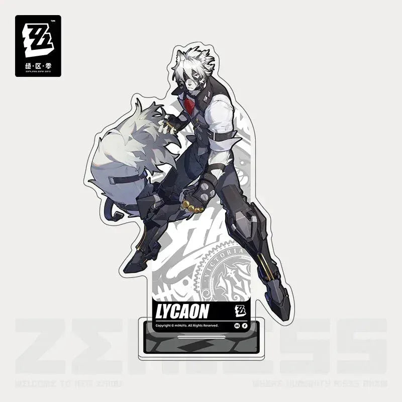 Zenless Zone Zero Artwork Series Victoria Housekeeping Co. Acrylic Stand Von Lycaon ACG Go Anime www.acg-go.com Alexandrina Sebastiane (Rina), Corin Wickes, Ellen Joe, Stand, Von Lycaon