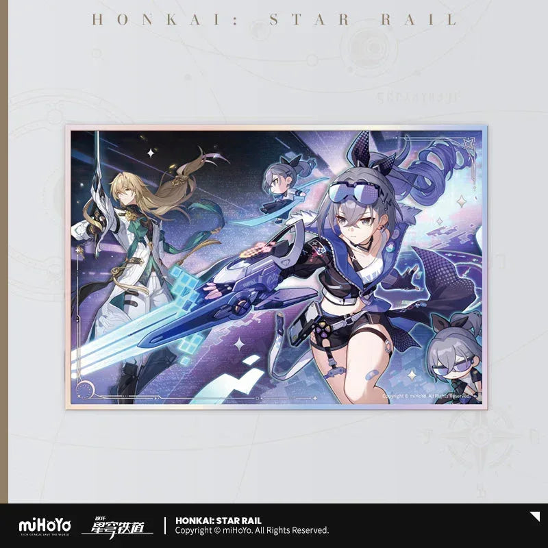 Honkai: Star Rail Interstellar Journey Series Acrylic Shikishi Cardboard Galactic Roaming ACG Go Anime www.acg-go.com Art Decor, Cardboard, Celestial Eyes Above Mortal Ruins, Even Immortality Ends, Farewell, Galactic Roaming, Into the Yawning Chasm, Penacony, Then Wake to Weep
