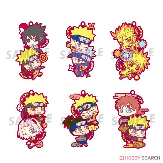 Naruto: Shippuden 2-man squad! Rubber Keychain Mystery Box Megahouse