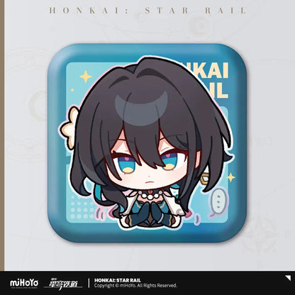 Pom-Pom Exhibition Series Square Tinplate Badge