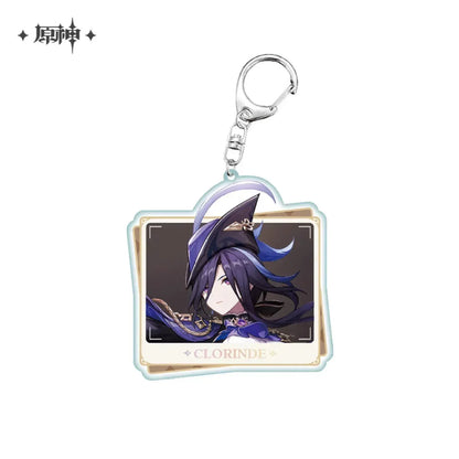 Genshin Impact Character PV Series Acrylic Keychain - Fontaine Clorinde ACG Go Anime www.acg-go.com Clorinde, Emilie, Furina, Lyney, Navia, Neuvillette, Pendant & Keychain, Sigewinne, Theme Artwork, Wriothesley