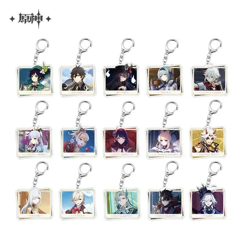Genshin Impact Character PV Series Acrylic Keychain - Fontaine Lyney ACG Go Anime www.acg-go.com Clorinde, Emilie, Furina, Lyney, Navia, Neuvillette, Pendant & Keychain, Sigewinne, Theme Artwork, Wriothesley