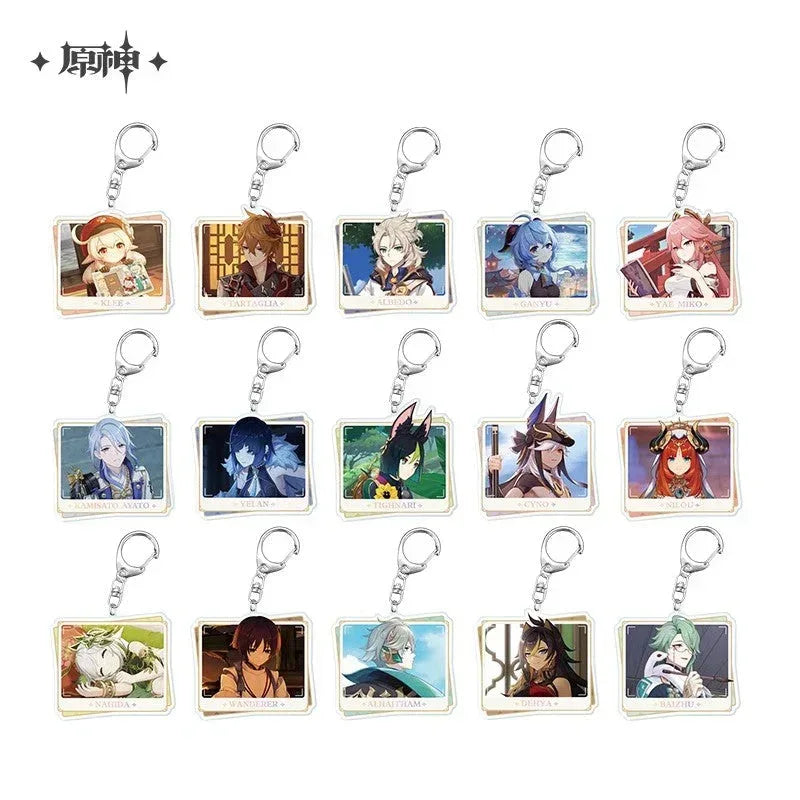 Genshin Impact Character PV Series Acrylic Keychain - Fontaine Lyney ACG Go Anime www.acg-go.com Clorinde, Emilie, Furina, Lyney, Navia, Neuvillette, Pendant & Keychain, Sigewinne, Theme Artwork, Wriothesley