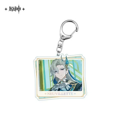 Genshin Impact Character PV Series Acrylic Keychain - Fontaine Neuvillette ACG Go Anime www.acg-go.com Clorinde, Emilie, Furina, Lyney, Navia, Neuvillette, Pendant & Keychain, Sigewinne, Theme Artwork, Wriothesley