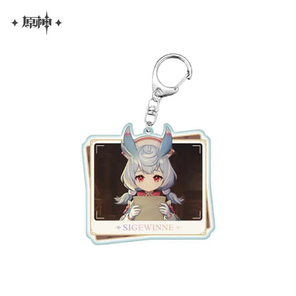 Genshin Impact Character PV Series Acrylic Keychain - Fontaine Sigewinne ACG Go Anime www.acg-go.com Clorinde, Emilie, Furina, Lyney, Navia, Neuvillette, Pendant & Keychain, Sigewinne, Theme Artwork, Wriothesley