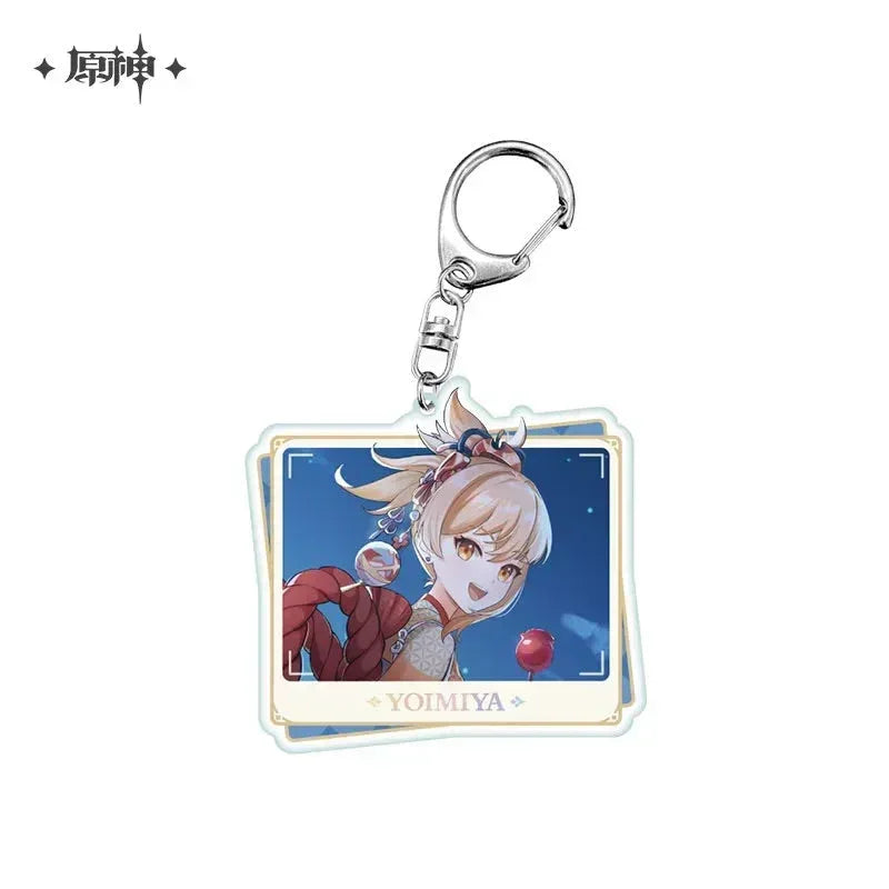 Genshin Impact Character PV Series Acrylic Keychain - Inazuma Yoimiya ACG Go Anime www.acg-go.com Arataki Itto, Chiori, Kaedehara Kazuha, Kamisato Ayaka, Kamisato Ayato, Pendant & Keychain, Sangonomiya Kokomi, Theme Artwork, Yae Miko, Yoimiya