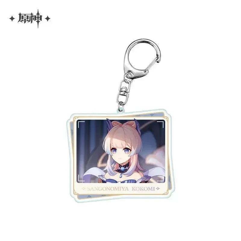 Genshin Impact Character PV Series Acrylic Keychain - Inazuma Sangonomiya Kokomi ACG Go Anime www.acg-go.com Arataki Itto, Chiori, Kaedehara Kazuha, Kamisato Ayaka, Kamisato Ayato, Pendant & Keychain, Sangonomiya Kokomi, Theme Artwork, Yae Miko, Yoimiya