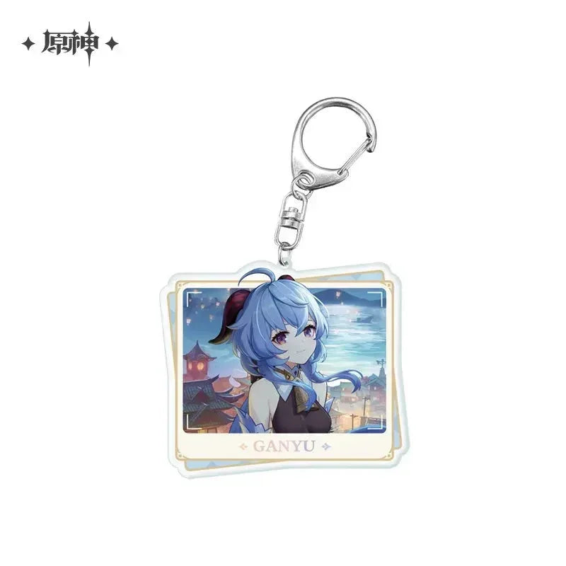 Genshin Impact Character PV Series Acrylic Keychain - Liyue Ganyu ACG Go Anime www.acg-go.com Baizhu, Ganyu, Hu Tao, Pendant & Keychain, Shenhe, Theme Artwork, Xianyun, Yelan, Zhongli