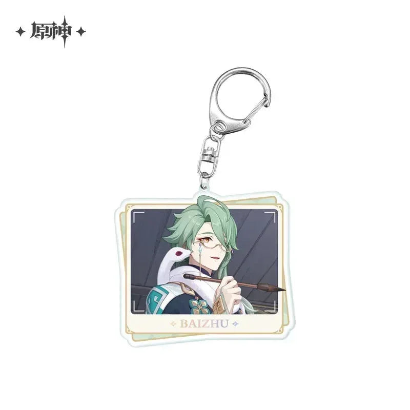 Genshin Impact Character PV Series Acrylic Keychain - Liyue Baizhu ACG Go Anime www.acg-go.com Baizhu, Ganyu, Hu Tao, Pendant & Keychain, Shenhe, Theme Artwork, Xianyun, Yelan, Zhongli