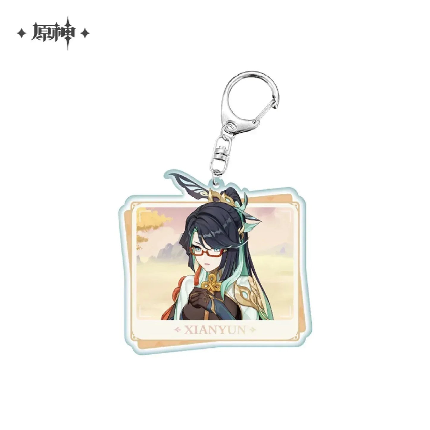 Genshin Impact Character PV Series Acrylic Keychain - Liyue Xianyun ACG Go Anime www.acg-go.com Baizhu, Ganyu, Hu Tao, Pendant & Keychain, Shenhe, Theme Artwork, Xianyun, Yelan, Zhongli