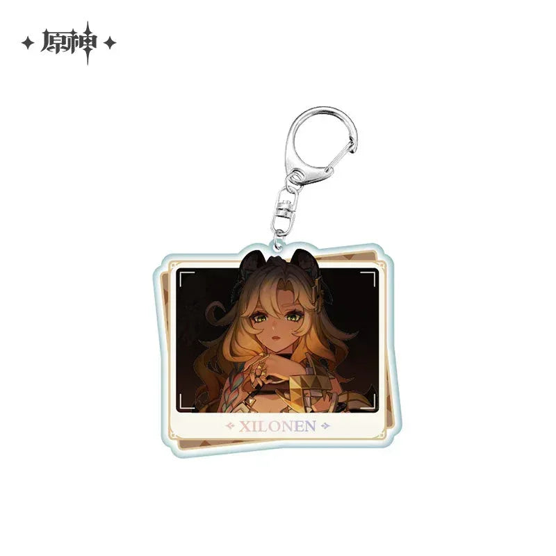 Genshin Impact Character PV Series Acrylic Keychain Natlan Xilonen ACG Go Anime www.acg-go.com Chasca, Citlali, Kinich, Mavuika, Mualani, Natlan, Pendant & Keychain, Xilonen