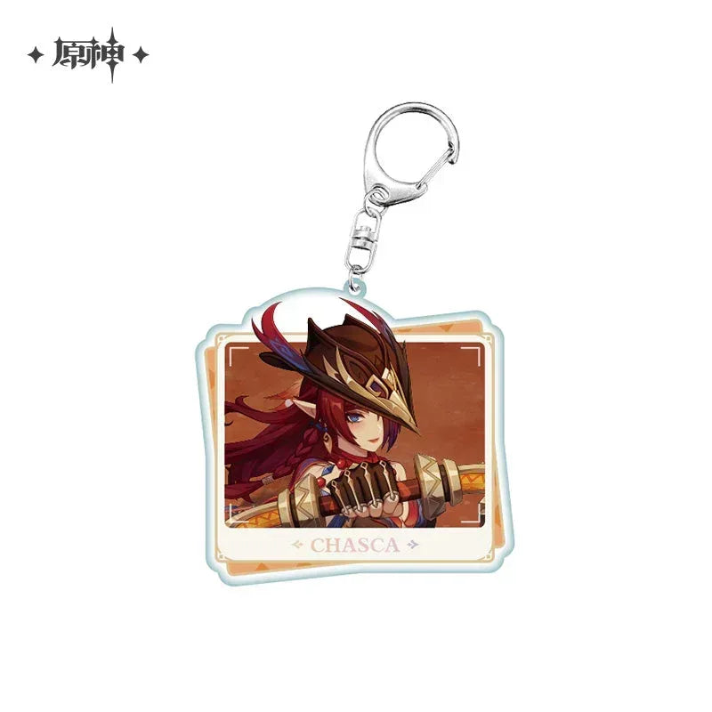 Genshin Impact Character PV Series Acrylic Keychain Natlan Chasca ACG Go Anime www.acg-go.com Chasca, Citlali, Kinich, Mavuika, Mualani, Natlan, Pendant & Keychain, Xilonen