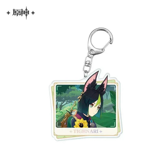 Genshin Impact Character PV Series Acrylic Keychain - Sumeru Tighnari ACG Go Anime www.acg-go.com Alhaitham, Cyno, Dehya, Nahida, Nilou, Pendant & Keychain, Theme Artwork, Tighnari, Wanderer