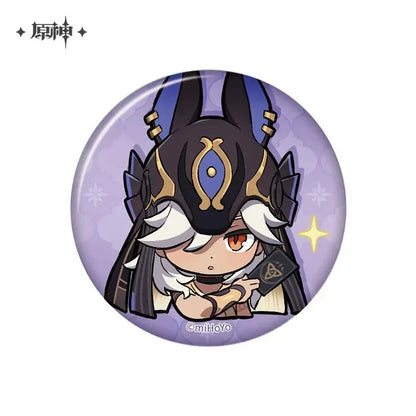 Genshin Impact Chibi Emojis Series Badge Sumeru Cyno ACG Go Anime www.acg-go.com Alhaitham, Badge, Candace, Character Artwork, Collei, Cyno, Dehya, Dori, Faruzan, Kaveh, Layla, Nahida, Nilou, Sethos, Tighnari, Wanderer