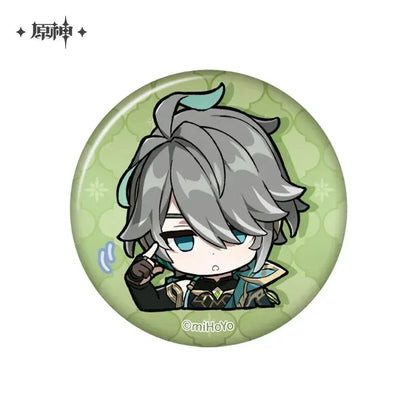 Genshin Impact Chibi Emojis Series Badge Sumeru Alhaitham ACG Go Anime www.acg-go.com Alhaitham, Badge, Candace, Character Artwork, Collei, Cyno, Dehya, Dori, Faruzan, Kaveh, Layla, Nahida, Nilou, Sethos, Tighnari, Wanderer