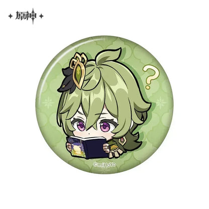 Genshin Impact Chibi Emojis Series Badge Sumeru Collei ACG Go Anime www.acg-go.com Alhaitham, Badge, Candace, Character Artwork, Collei, Cyno, Dehya, Dori, Faruzan, Kaveh, Layla, Nahida, Nilou, Sethos, Tighnari, Wanderer