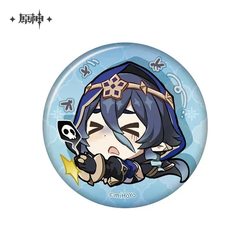Genshin Impact Chibi Emojis Series Badge Sumeru Layla ACG Go Anime www.acg-go.com Alhaitham, Badge, Candace, Character Artwork, Collei, Cyno, Dehya, Dori, Faruzan, Kaveh, Layla, Nahida, Nilou, Sethos, Tighnari, Wanderer