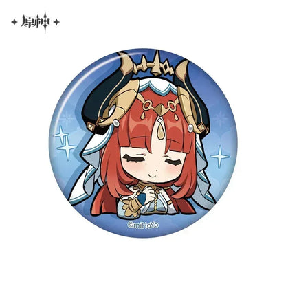 Genshin Impact Chibi Emojis Series Badge Sumeru Nilou ACG Go Anime www.acg-go.com Alhaitham, Badge, Candace, Character Artwork, Collei, Cyno, Dehya, Dori, Faruzan, Kaveh, Layla, Nahida, Nilou, Sethos, Tighnari, Wanderer