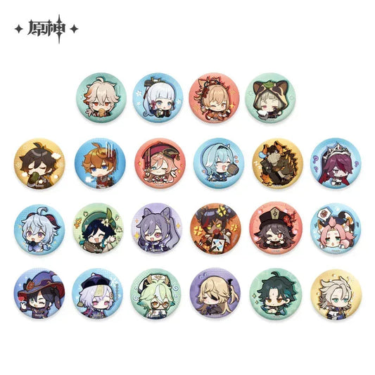Genshin Impact Chibi Emojis Series Badge Vol.1 Zhongli ACG Go Anime www.acg-go.com Albedo, Azhdaha, Badge, Character Artwork, Diona, Eula, Fischl, Ganyu, Hu Tao, Kaedehara Kazuha, Kamisato Ayaka, Keqing, Mona, Qiqi, Rosaria, Sayu, Sucrose, Tartaglia, Venti, Xiao, Xinyan, Yanfei, Yoimiya, Zhongli