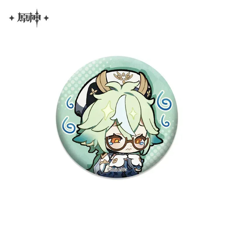 Genshin Impact Chibi Emojis Series Badge Vol.1 Sucrose ACG Go Anime www.acg-go.com Albedo, Azhdaha, Badge, Character Artwork, Diona, Eula, Fischl, Ganyu, Hu Tao, Kaedehara Kazuha, Kamisato Ayaka, Keqing, Mona, Qiqi, Rosaria, Sayu, Sucrose, Tartaglia, Venti, Xiao, Xinyan, Yanfei, Yoimiya, Zhongli