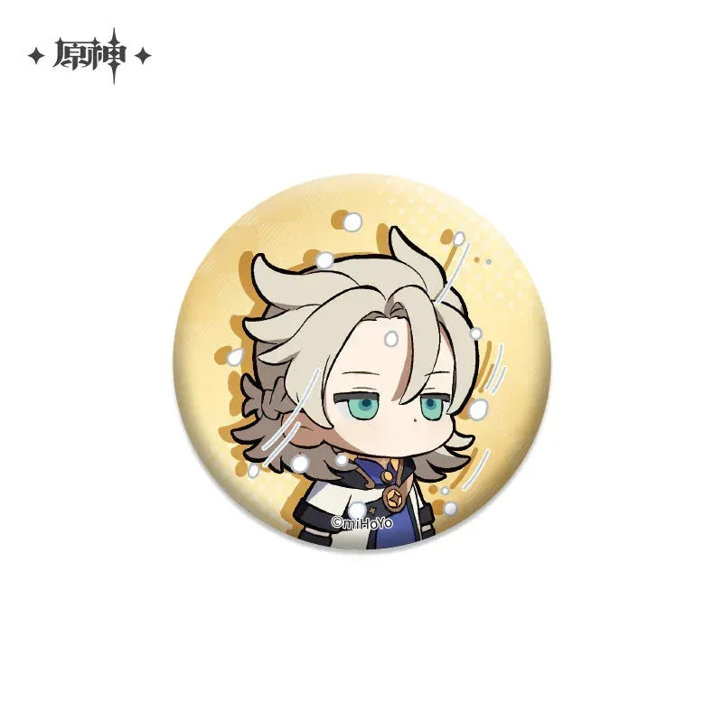 Genshin Impact Chibi Emojis Series Badge Vol.1 Albedo ACG Go Anime www.acg-go.com Albedo, Azhdaha, Badge, Character Artwork, Diona, Eula, Fischl, Ganyu, Hu Tao, Kaedehara Kazuha, Kamisato Ayaka, Keqing, Mona, Qiqi, Rosaria, Sayu, Sucrose, Tartaglia, Venti, Xiao, Xinyan, Yanfei, Yoimiya, Zhongli