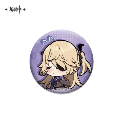 Genshin Impact Chibi Emojis Series Badge Vol.1 Fischl ACG Go Anime www.acg-go.com Albedo, Azhdaha, Badge, Character Artwork, Diona, Eula, Fischl, Ganyu, Hu Tao, Kaedehara Kazuha, Kamisato Ayaka, Keqing, Mona, Qiqi, Rosaria, Sayu, Sucrose, Tartaglia, Venti, Xiao, Xinyan, Yanfei, Yoimiya, Zhongli
