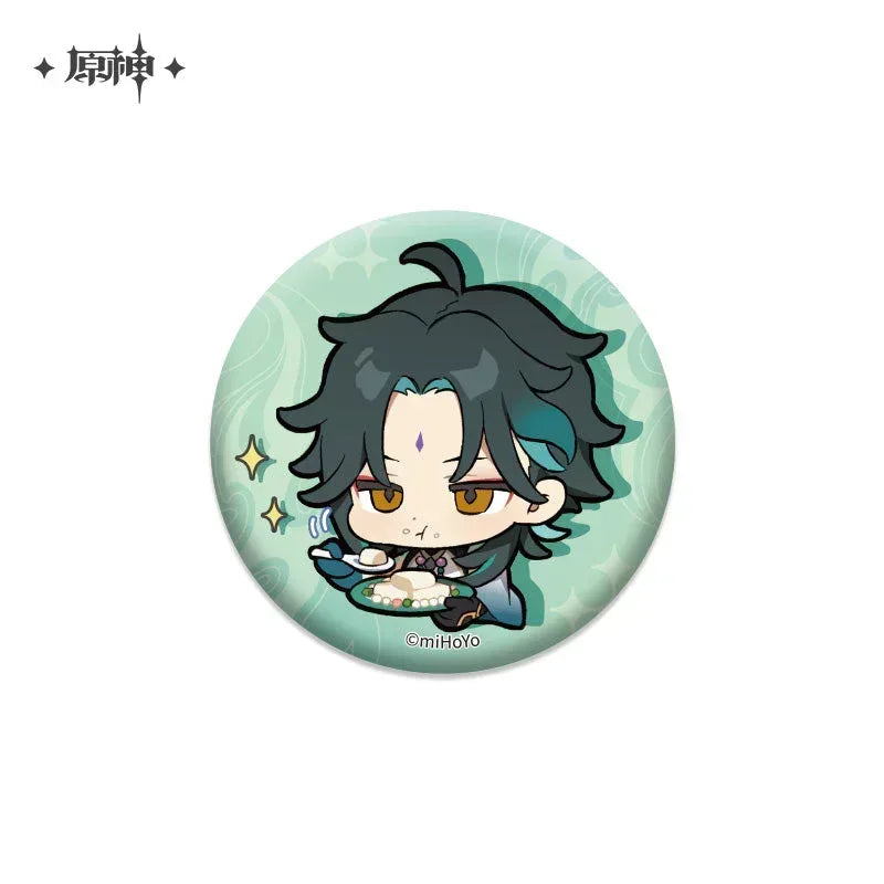 Genshin Impact Chibi Emojis Series Badge Vol.1 Xiao ACG Go Anime www.acg-go.com Albedo, Azhdaha, Badge, Character Artwork, Diona, Eula, Fischl, Ganyu, Hu Tao, Kaedehara Kazuha, Kamisato Ayaka, Keqing, Mona, Qiqi, Rosaria, Sayu, Sucrose, Tartaglia, Venti, Xiao, Xinyan, Yanfei, Yoimiya, Zhongli