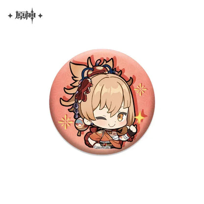 Genshin Impact Chibi Emojis Series Badge Vol.1 Yoimiya ACG Go Anime www.acg-go.com Albedo, Azhdaha, Badge, Character Artwork, Diona, Eula, Fischl, Ganyu, Hu Tao, Kaedehara Kazuha, Kamisato Ayaka, Keqing, Mona, Qiqi, Rosaria, Sayu, Sucrose, Tartaglia, Venti, Xiao, Xinyan, Yanfei, Yoimiya, Zhongli