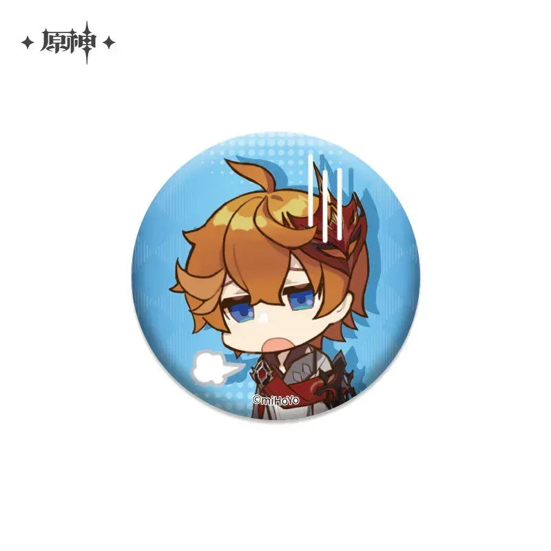 Genshin Impact Chibi Emojis Series Badge Vol.1 Tartaglia ACG Go Anime www.acg-go.com Albedo, Azhdaha, Badge, Character Artwork, Diona, Eula, Fischl, Ganyu, Hu Tao, Kaedehara Kazuha, Kamisato Ayaka, Keqing, Mona, Qiqi, Rosaria, Sayu, Sucrose, Tartaglia, Venti, Xiao, Xinyan, Yanfei, Yoimiya, Zhongli
