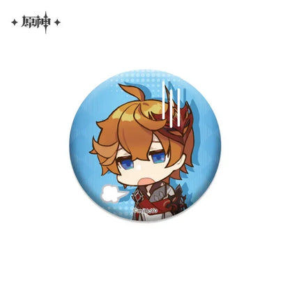 Genshin Impact Chibi Emojis Series Badge Vol.1 Tartaglia ACG Go Anime www.acg-go.com Albedo, Azhdaha, Badge, Character Artwork, Diona, Eula, Fischl, Ganyu, Hu Tao, Kaedehara Kazuha, Kamisato Ayaka, Keqing, Mona, Qiqi, Rosaria, Sayu, Sucrose, Tartaglia, Venti, Xiao, Xinyan, Yanfei, Yoimiya, Zhongli