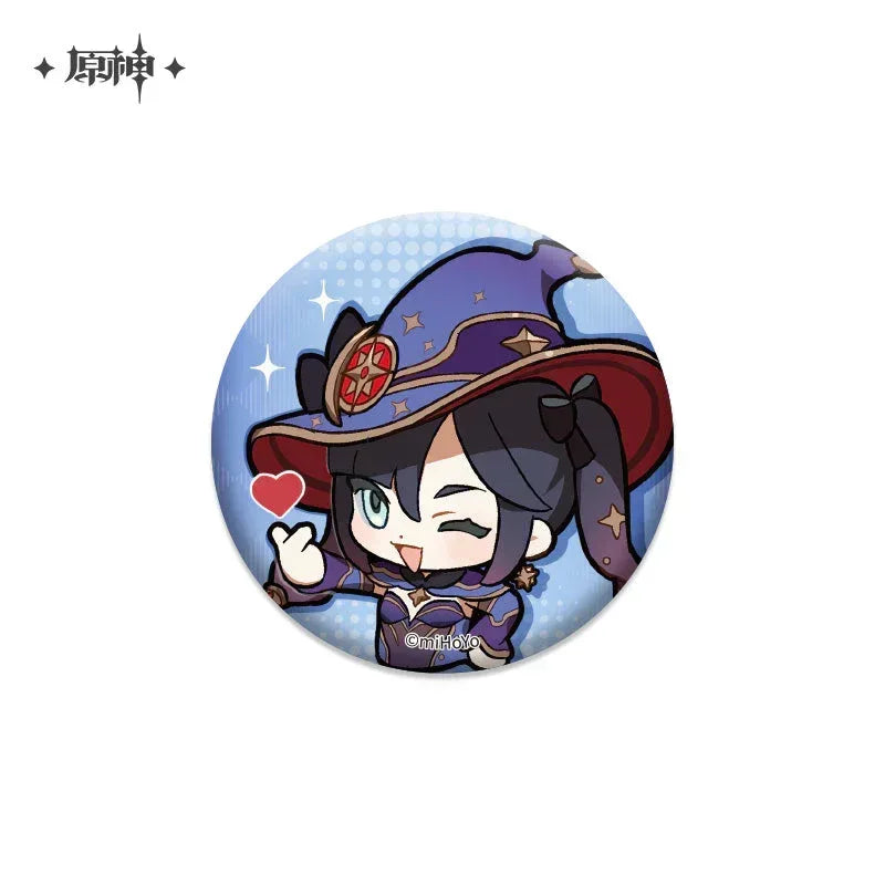 Genshin Impact Chibi Emojis Series Badge Vol.1 Mona ACG Go Anime www.acg-go.com Albedo, Azhdaha, Badge, Character Artwork, Diona, Eula, Fischl, Ganyu, Hu Tao, Kaedehara Kazuha, Kamisato Ayaka, Keqing, Mona, Qiqi, Rosaria, Sayu, Sucrose, Tartaglia, Venti, Xiao, Xinyan, Yanfei, Yoimiya, Zhongli