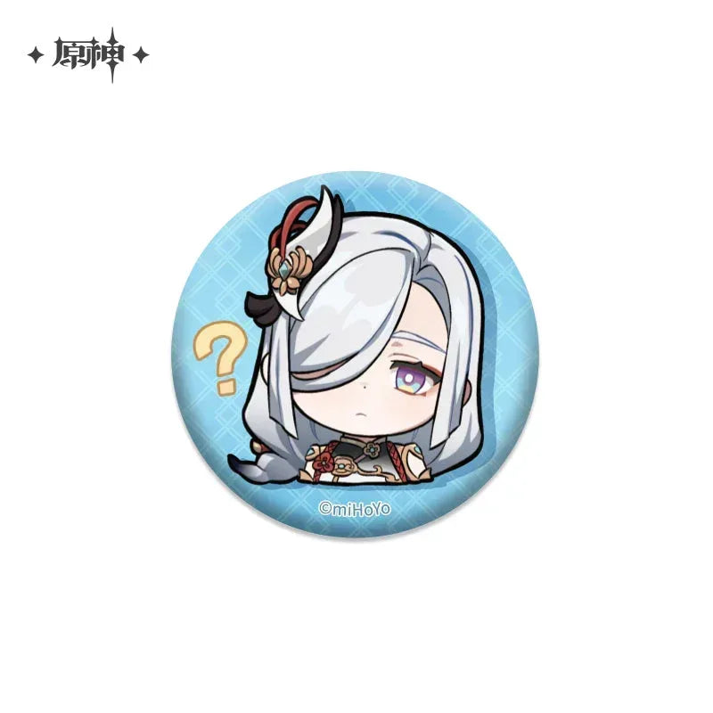 Genshin Impact Chibi Emojis Series Badge Vol.2 Shenhe ACG Go Anime www.acg-go.com Arataki Itto, Badge, Baizhu, Barbara, Character Artwork, Chiori, Eula, Gaming, Gorou, Jean, Kamisato Ayato, Kirara, Klee, Kujou Sara, Kuki Shinobu, Mika, Ningguang, Sangonomiya Kokomi, Shenhe, Shikanoin Heizou, Sucrose, Thoma, Venti, Xiangling, Xianyun, Xiao, Xingqiu, Yae Miko, Yaoyao, Yelan, Yoimiya, Yumemizuki Mizuki, Yunjin, Zhongli