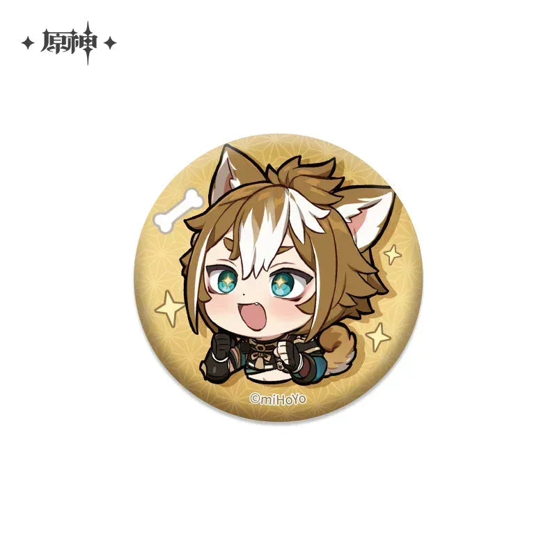 Genshin Impact Chibi Emojis Series Badge Vol.2 Gorou ACG Go Anime www.acg-go.com Arataki Itto, Badge, Baizhu, Barbara, Character Artwork, Chiori, Eula, Gaming, Gorou, Jean, Kamisato Ayato, Kirara, Klee, Kujou Sara, Kuki Shinobu, Mika, Ningguang, Sangonomiya Kokomi, Shenhe, Shikanoin Heizou, Sucrose, Thoma, Venti, Xiangling, Xianyun, Xiao, Xingqiu, Yae Miko, Yaoyao, Yelan, Yoimiya, Yumemizuki Mizuki, Yunjin, Zhongli