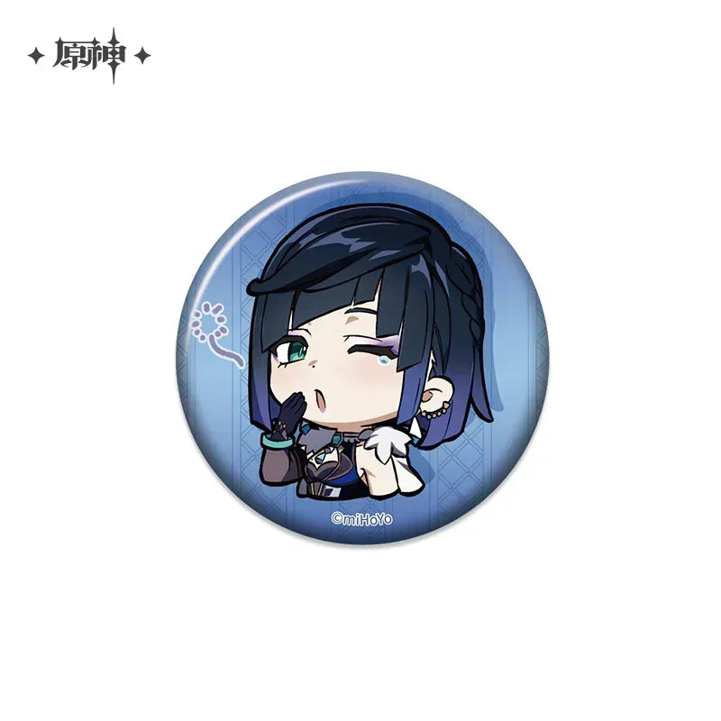 Genshin Impact Chibi Emojis Series Badge Vol.2 Yelan ACG Go Anime www.acg-go.com Arataki Itto, Badge, Baizhu, Barbara, Character Artwork, Chiori, Eula, Gaming, Gorou, Jean, Kamisato Ayato, Kirara, Klee, Kujou Sara, Kuki Shinobu, Mika, Ningguang, Sangonomiya Kokomi, Shenhe, Shikanoin Heizou, Sucrose, Thoma, Venti, Xiangling, Xianyun, Xiao, Xingqiu, Yae Miko, Yaoyao, Yelan, Yoimiya, Yumemizuki Mizuki, Yunjin, Zhongli