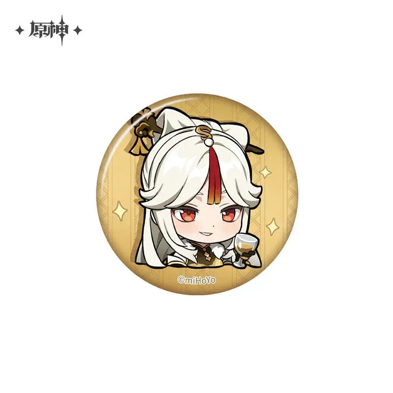Genshin Impact Chibi Emojis Series Badge Vol.2 Ningguang ACG Go Anime www.acg-go.com Arataki Itto, Badge, Baizhu, Barbara, Character Artwork, Chiori, Eula, Gaming, Gorou, Jean, Kamisato Ayato, Kirara, Klee, Kujou Sara, Kuki Shinobu, Mika, Ningguang, Sangonomiya Kokomi, Shenhe, Shikanoin Heizou, Sucrose, Thoma, Venti, Xiangling, Xianyun, Xiao, Xingqiu, Yae Miko, Yaoyao, Yelan, Yoimiya, Yumemizuki Mizuki, Yunjin, Zhongli