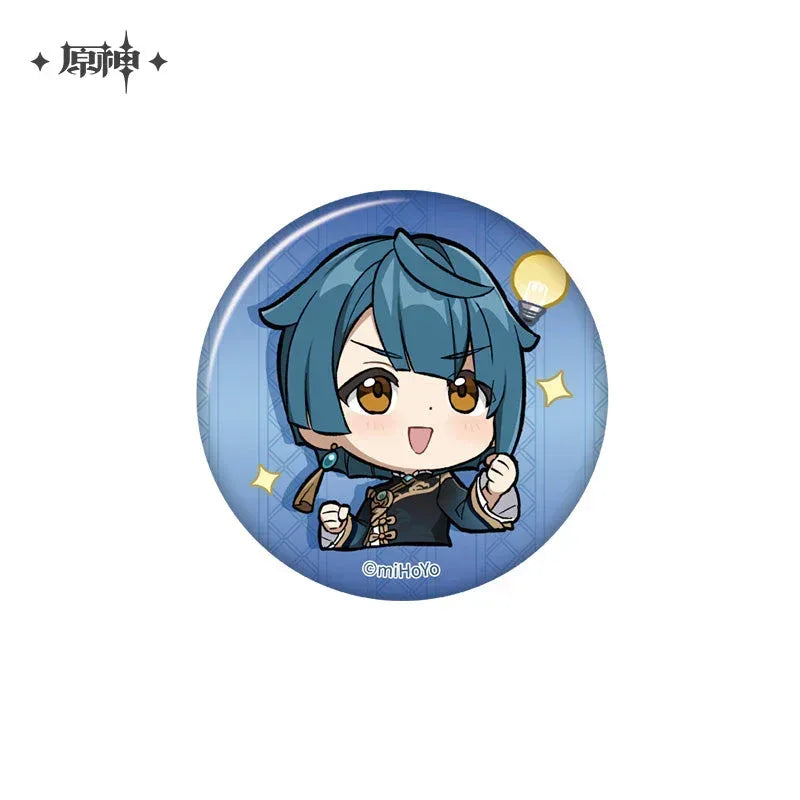Genshin Impact Chibi Emojis Series Badge Vol.2 Xingqiu ACG Go Anime www.acg-go.com Arataki Itto, Badge, Baizhu, Barbara, Character Artwork, Chiori, Eula, Gaming, Gorou, Jean, Kamisato Ayato, Kirara, Klee, Kujou Sara, Kuki Shinobu, Mika, Ningguang, Sangonomiya Kokomi, Shenhe, Shikanoin Heizou, Sucrose, Thoma, Venti, Xiangling, Xianyun, Xiao, Xingqiu, Yae Miko, Yaoyao, Yelan, Yoimiya, Yumemizuki Mizuki, Yunjin, Zhongli