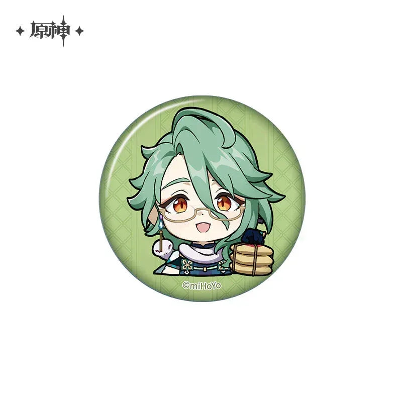 Genshin Impact Chibi Emojis Series Badge Vol.2 Baizhu ACG Go Anime www.acg-go.com Arataki Itto, Badge, Baizhu, Barbara, Character Artwork, Chiori, Eula, Gaming, Gorou, Jean, Kamisato Ayato, Kirara, Klee, Kujou Sara, Kuki Shinobu, Mika, Ningguang, Sangonomiya Kokomi, Shenhe, Shikanoin Heizou, Sucrose, Thoma, Venti, Xiangling, Xianyun, Xiao, Xingqiu, Yae Miko, Yaoyao, Yelan, Yoimiya, Yumemizuki Mizuki, Yunjin, Zhongli