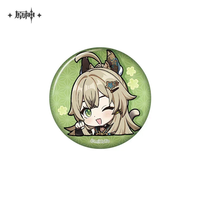 Genshin Impact Chibi Emojis Series Badge Vol.2 Kirara ACG Go Anime www.acg-go.com Arataki Itto, Badge, Baizhu, Barbara, Character Artwork, Chiori, Eula, Gaming, Gorou, Jean, Kamisato Ayato, Kirara, Klee, Kujou Sara, Kuki Shinobu, Mika, Ningguang, Sangonomiya Kokomi, Shenhe, Shikanoin Heizou, Sucrose, Thoma, Venti, Xiangling, Xianyun, Xiao, Xingqiu, Yae Miko, Yaoyao, Yelan, Yoimiya, Yumemizuki Mizuki, Yunjin, Zhongli