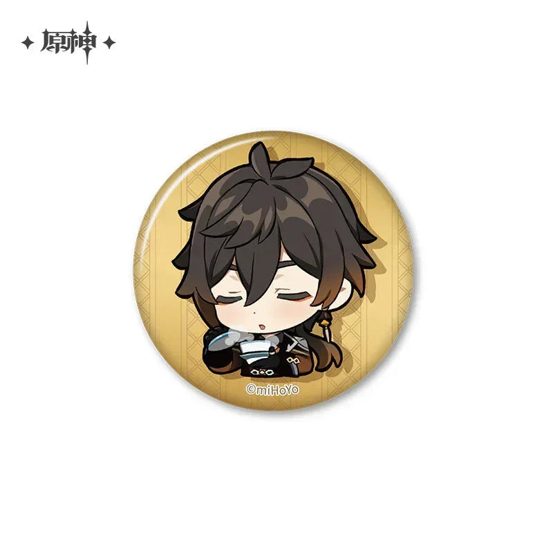 Genshin Impact Chibi Emojis Series Badge Vol.2 Zhongli ACG Go Anime www.acg-go.com Arataki Itto, Badge, Baizhu, Barbara, Character Artwork, Chiori, Eula, Gaming, Gorou, Jean, Kamisato Ayato, Kirara, Klee, Kujou Sara, Kuki Shinobu, Mika, Ningguang, Sangonomiya Kokomi, Shenhe, Shikanoin Heizou, Sucrose, Thoma, Venti, Xiangling, Xianyun, Xiao, Xingqiu, Yae Miko, Yaoyao, Yelan, Yoimiya, Yumemizuki Mizuki, Yunjin, Zhongli