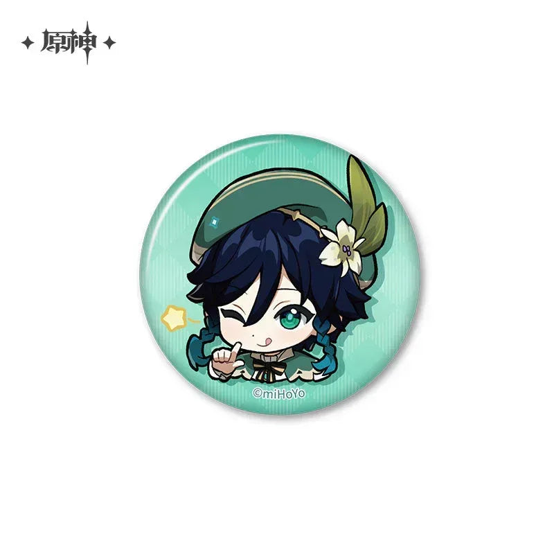 Genshin Impact Chibi Emojis Series Badge Vol.2 Venti ACG Go Anime www.acg-go.com Arataki Itto, Badge, Baizhu, Barbara, Character Artwork, Chiori, Eula, Gaming, Gorou, Jean, Kamisato Ayato, Kirara, Klee, Kujou Sara, Kuki Shinobu, Mika, Ningguang, Sangonomiya Kokomi, Shenhe, Shikanoin Heizou, Sucrose, Thoma, Venti, Xiangling, Xianyun, Xiao, Xingqiu, Yae Miko, Yaoyao, Yelan, Yoimiya, Yumemizuki Mizuki, Yunjin, Zhongli