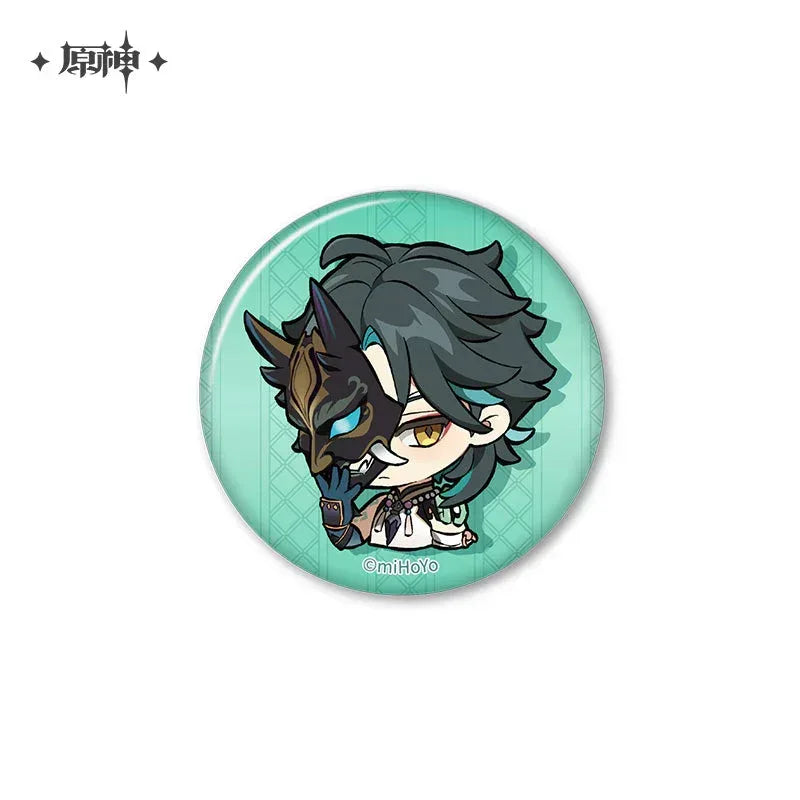 Genshin Impact Chibi Emojis Series Badge Vol.2 Xiao ACG Go Anime www.acg-go.com Arataki Itto, Badge, Baizhu, Barbara, Character Artwork, Chiori, Eula, Gaming, Gorou, Jean, Kamisato Ayato, Kirara, Klee, Kujou Sara, Kuki Shinobu, Mika, Ningguang, Sangonomiya Kokomi, Shenhe, Shikanoin Heizou, Sucrose, Thoma, Venti, Xiangling, Xianyun, Xiao, Xingqiu, Yae Miko, Yaoyao, Yelan, Yoimiya, Yumemizuki Mizuki, Yunjin, Zhongli
