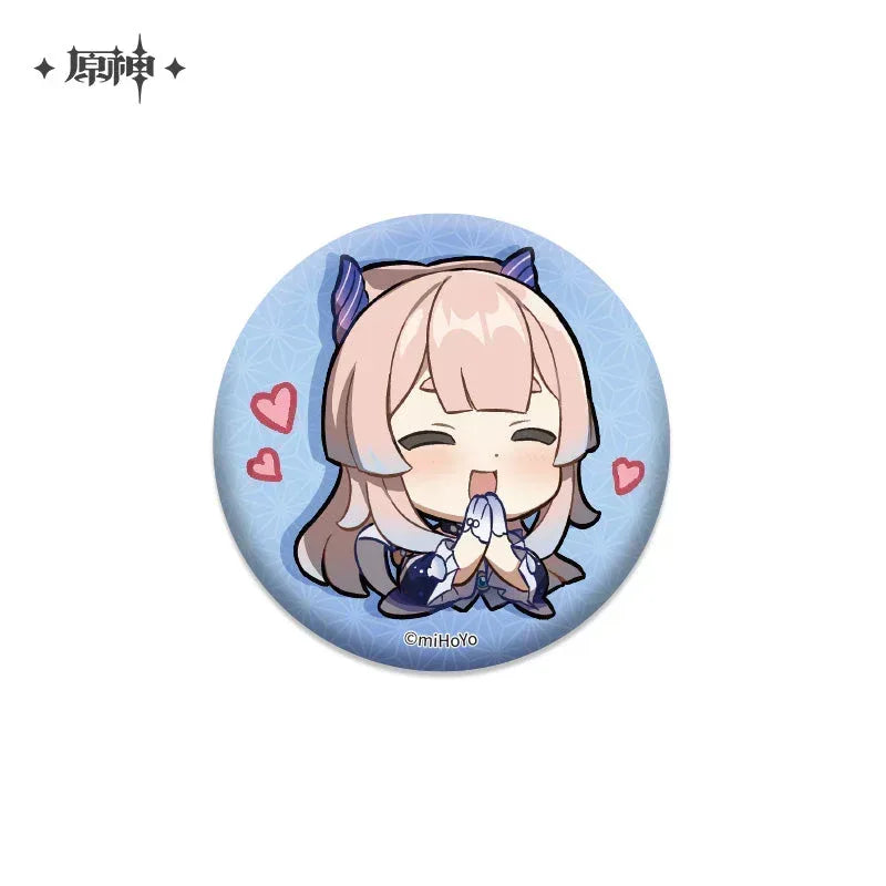 Genshin Impact Chibi Emojis Series Badge Vol.2 Sangonomiya Kokomi ACG Go Anime www.acg-go.com Arataki Itto, Badge, Baizhu, Barbara, Character Artwork, Chiori, Eula, Gaming, Gorou, Jean, Kamisato Ayato, Kirara, Klee, Kujou Sara, Kuki Shinobu, Mika, Ningguang, Sangonomiya Kokomi, Shenhe, Shikanoin Heizou, Sucrose, Thoma, Venti, Xiangling, Xianyun, Xiao, Xingqiu, Yae Miko, Yaoyao, Yelan, Yoimiya, Yumemizuki Mizuki, Yunjin, Zhongli