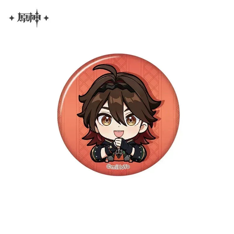 Genshin Impact Chibi Emojis Series Badge Vol.2 Gaming ACG Go Anime www.acg-go.com Arataki Itto, Badge, Baizhu, Barbara, Character Artwork, Chiori, Eula, Gaming, Gorou, Jean, Kamisato Ayato, Kirara, Klee, Kujou Sara, Kuki Shinobu, Mika, Ningguang, Sangonomiya Kokomi, Shenhe, Shikanoin Heizou, Sucrose, Thoma, Venti, Xiangling, Xianyun, Xiao, Xingqiu, Yae Miko, Yaoyao, Yelan, Yoimiya, Yumemizuki Mizuki, Yunjin, Zhongli