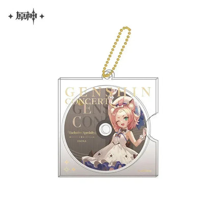 Genshin Impact Concert 2023 Series Character CD Style Keychain Diona ACG Go Anime www.acg-go.com Albedo, Diona, Eula, Ganyu, Pendant & Keychain, Tartaglia, Xiao, Zhongli