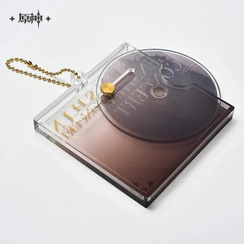 Genshin Impact Concert 2023 Series Character CD Style Keychain Xiao ACG Go Anime www.acg-go.com Albedo, Diona, Eula, Ganyu, Pendant & Keychain, Tartaglia, Xiao, Zhongli