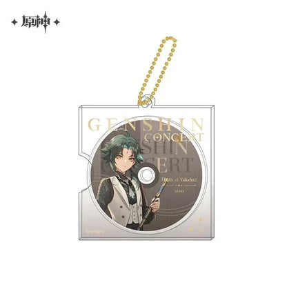 Genshin Impact Concert 2023 Series Character CD Style Keychain Xiao ACG Go Anime www.acg-go.com Albedo, Diona, Eula, Ganyu, Pendant & Keychain, Tartaglia, Xiao, Zhongli