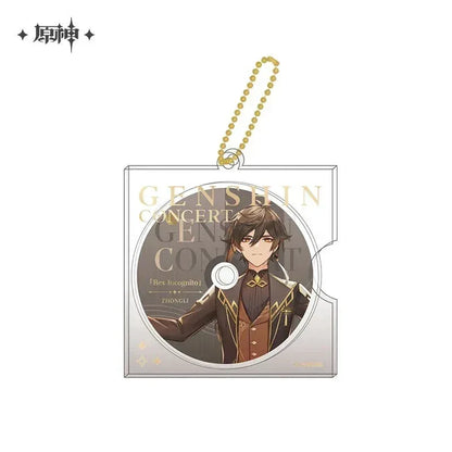 Genshin Impact Concert 2023 Series Character CD Style Keychain Zhongli ACG Go Anime www.acg-go.com Albedo, Diona, Eula, Ganyu, Pendant & Keychain, Tartaglia, Xiao, Zhongli