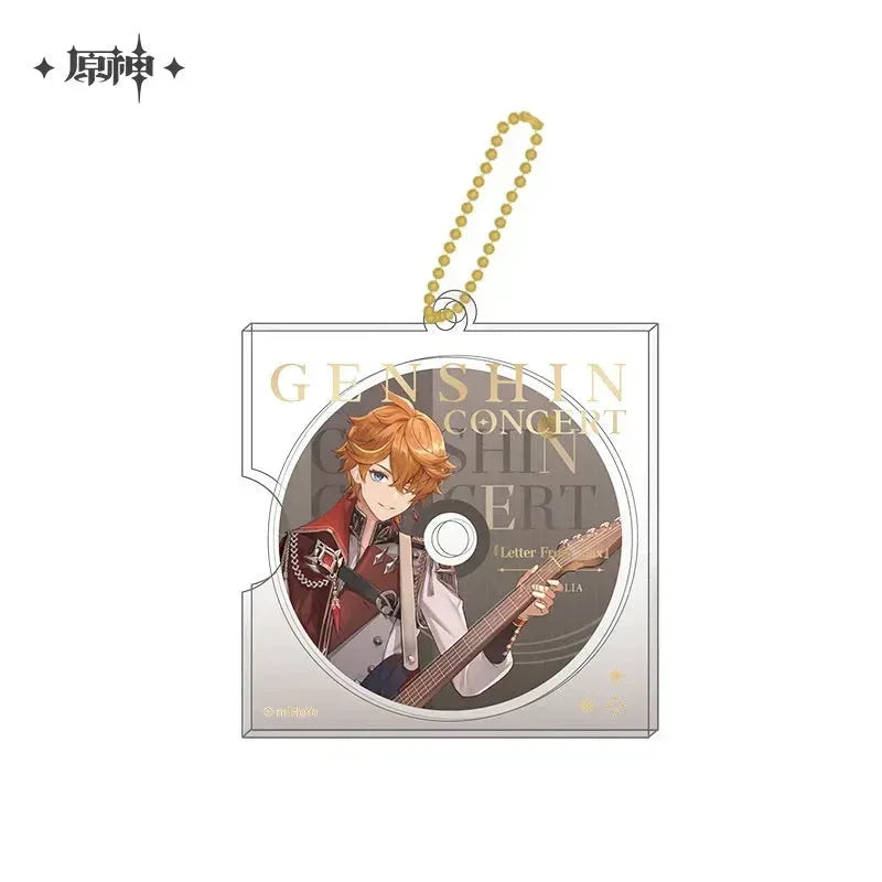Genshin Impact Concert 2023 Series Character CD Style Keychain Tartaglia ACG Go Anime www.acg-go.com Albedo, Diona, Eula, Ganyu, Pendant & Keychain, Tartaglia, Xiao, Zhongli